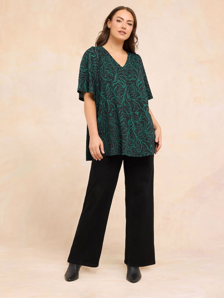 Evans Green Angel Sleeve Top - Image 2 of 5 Evans Green Angel Sleeve Top - Image 2 of 5