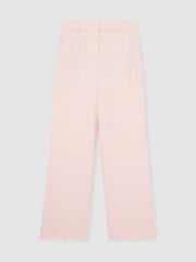 Reiss Pale Pink Emilia Wide-Leg Tailored Trousers - Image 2 of 7