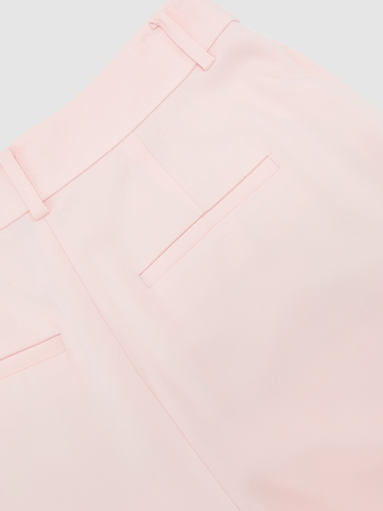 Reiss Pale Pink Emilia Wide-Leg Tailored Trousers - Image 7 of 7