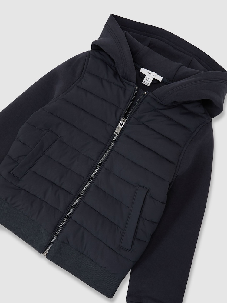 سترة هودي مختلطة بسحَّاب كامل Taylor من Reiss - Image 1 of 3 سترة هودي مختلطة بسحَّاب كامل Taylor من Reiss - Image 1 of 3