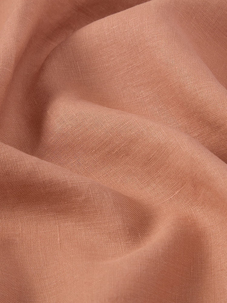 Piglet in Bed Warm Clay Linen Blend Duvet Cover - Image 4 of 4 Piglet in Bed Warm Clay Linen Blend Duvet Cover - Image 4 of 4