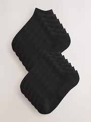 Black Cushioned Sports Trainer Socks 10 Pack - Image 3 of 5