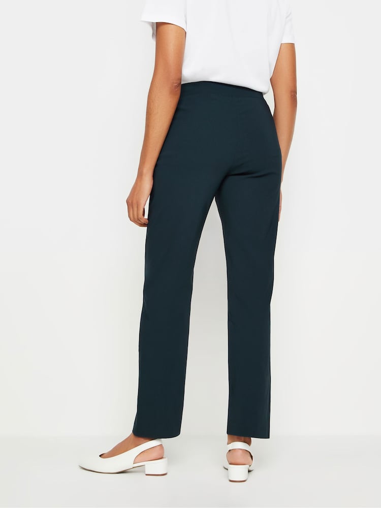 M&Co Blue Straight Leg Bengaline Trousers - Image 2 of 5
