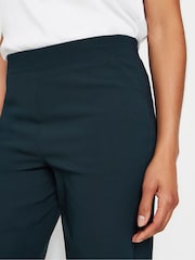 M&Co Blue Straight Leg Bengaline Trousers - Image 3 of 5