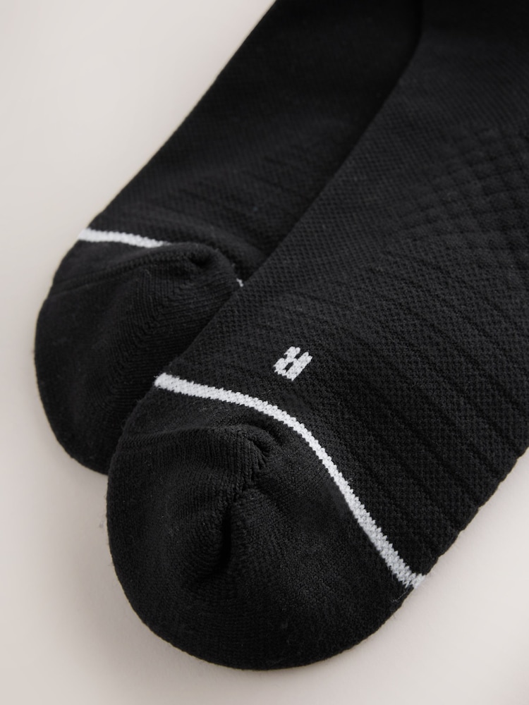 Black Active Cushioned Sports Socks 4 Pack - Image 2 of 3 Black Active Cushioned Sports Socks 4 Pack - Image 2 of 3