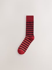 Black Ombre Stripe 7 Pack Cotton Rich Socks - Image 9 of 12