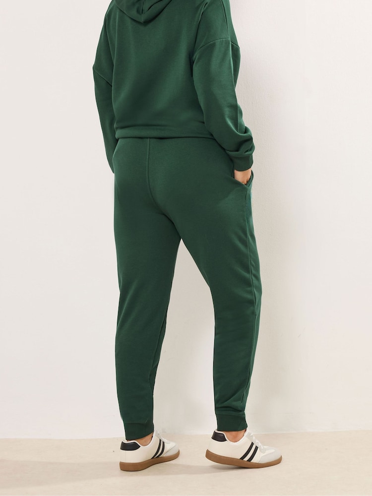 Yours Curve Green Tie Cuffed Joggers - Image 2 of 5 Yours Curve Green Tie Cuffed Joggers - Image 2 of 5