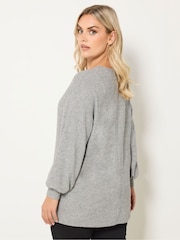 Yours Curve Grey Heat Seal Jumper - Image 2 of 5