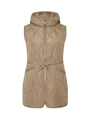 Yours Curve Natural Quilted Gilet - Image 6 of 6