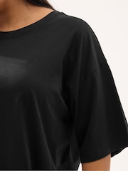 Yours Curve Black Top And Leggings Set - Image 4 of 5