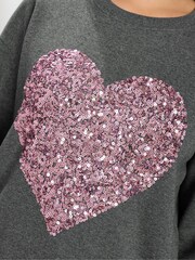 Yours Curve Sequin Star Sweatshirt - Imagem 4 de 5