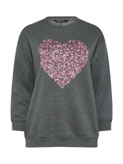 Yours Curve Sequin Star Sweatshirt - Imagem 5 de 5