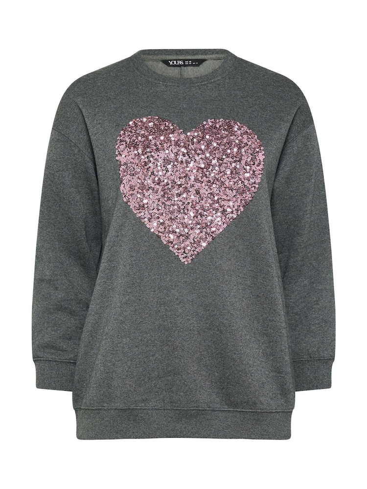 Yours Curve Sequin Star Sweatshirt - Imagem 5 de 5