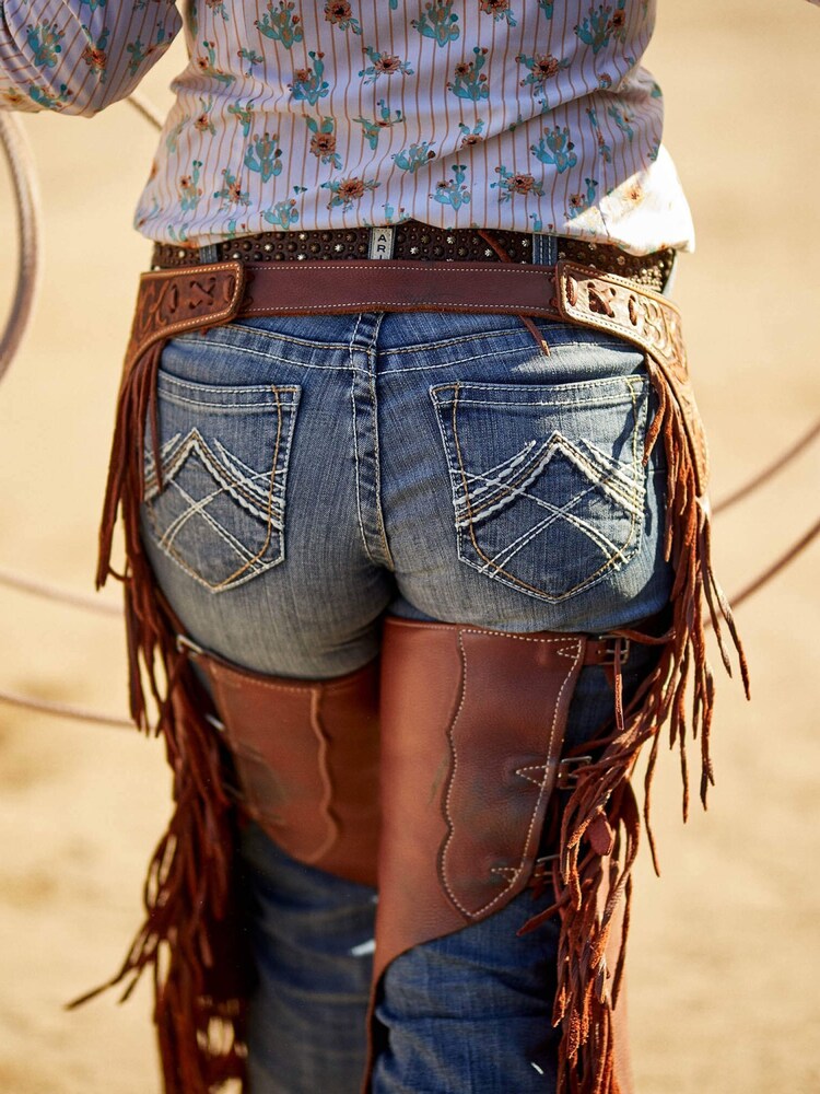 Ariat Blue Mid Rise Whipstitch Boot Jeans - Image 6 of 6 Ariat Blue Mid Rise Whipstitch Boot Jeans - Image 6 of 6