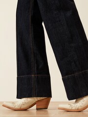 Ultra High Rise Tomboy Western Utility Wide Leg Jeans - Image 6 of 6