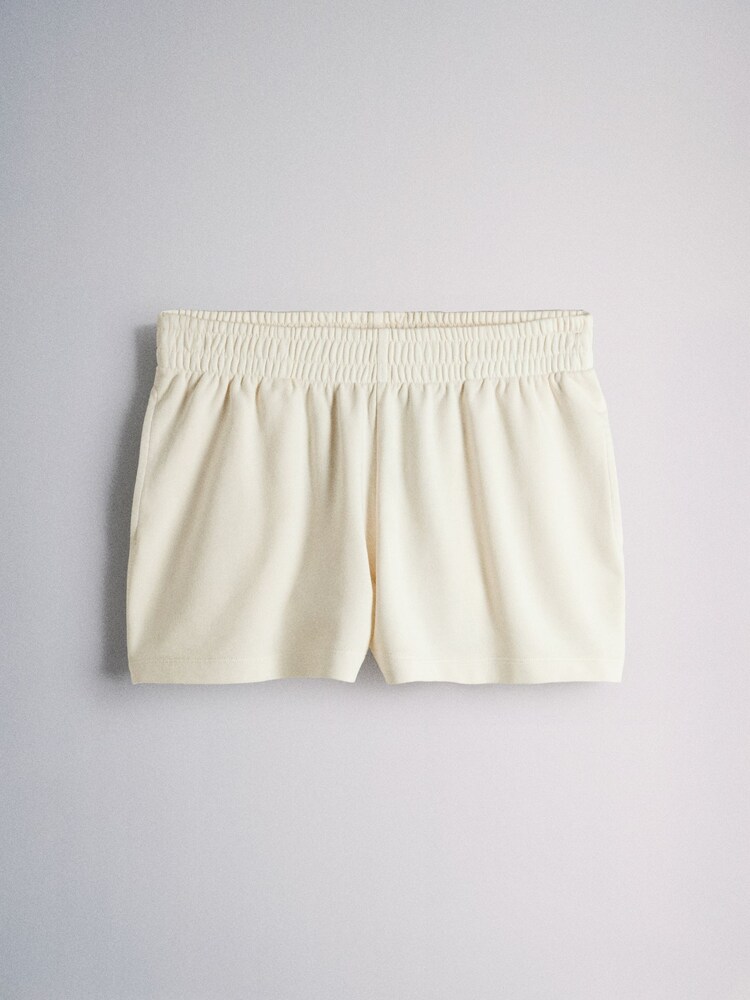 The Set 2 Pack Loopback Shorts Light Blue/Cream - Image 2 of 5