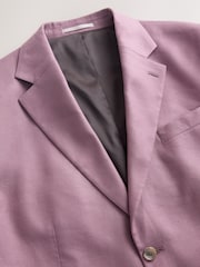 Pink Slim Fit N. Premium Linen Blend Blazer with Stretch and Tencel Lyocell - Image 9 of 13