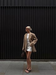 Tony Bianco Brown Kailey Espresso Suede Toe Thong Kitten Heel Sandals - Image 5 of 9