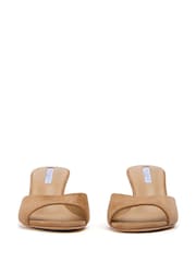 Tony Bianco Natural Rubi Wheat Suede Mule Heels - Image 2 of 4