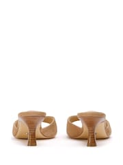 Tony Bianco Natural Rubi Wheat Suede Mule Heels - Image 3 of 4