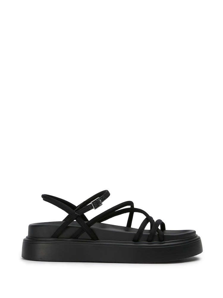 Tony Bianco Black Jett Scuba Platform Sandals - Image 1 of 4