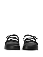 Tony Bianco Black Jett Scuba Platform Sandals - Image 2 of 4