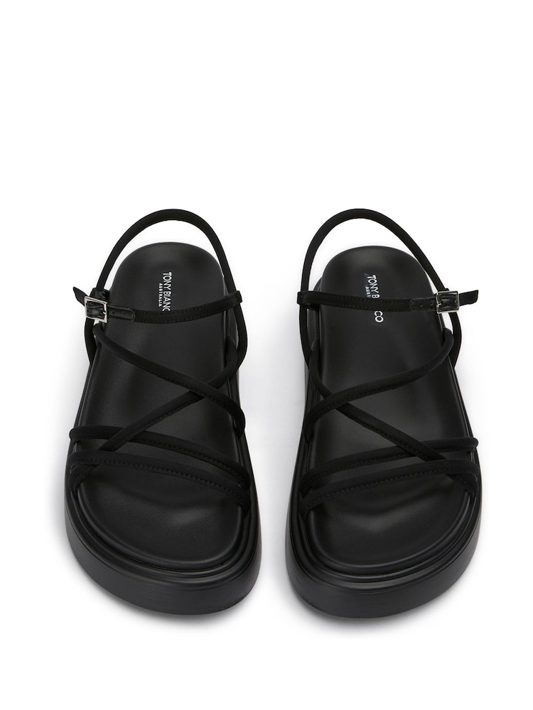 Tony Bianco Black Jett Scuba Platform Sandals - Image 4 of 4