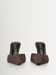 Tony Bianco Black Sicily Vintage Backless Pointed Toe Heels - Image 2 of 4