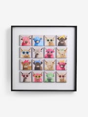 Hamish The Altoland Cow Multi Character Framed Wall Art - Imagen 1 de 2