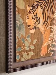 Set of 2 Maximalist Tiger and Floral Scene Wall Art - Εικόνα 4 του 7