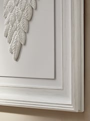 White 3D Feathered Angel Wing Wall Art - Image 3 of 6