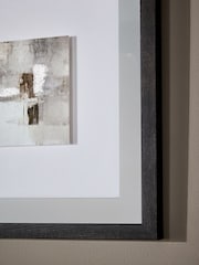 Set of 4 Neutral Abstract and Mirrored Wall Art - Image 3 of 4