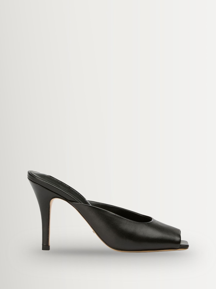 Tony Bianco Black Prowl Como Backless Mule Heel Sandals - Image 1 of 4 Tony Bianco Black Prowl Como Backless Mule Heel Sandals - Image 1 of 4