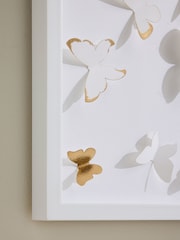 White 3D Cut Out Butterfly Wall Art - Image 3 of 6