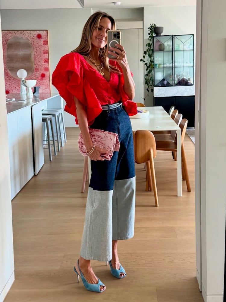 Tony Bianco Blue Peggy Denim Suede Stiletto Slingback Heels - Image 1 of 4