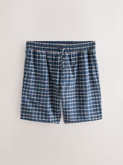 Blue Jersey Check Pyjamas Shorts 2 Pack - Image 8 of 10