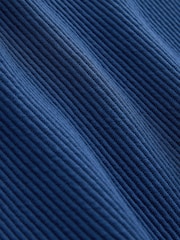 Blue Diagonal Texture Jersey Shacket - Image 9 of 11