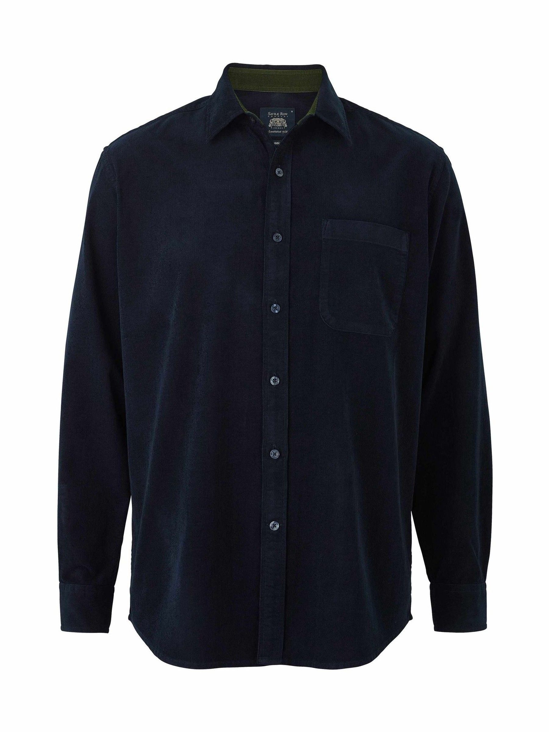 Buy Savile Row Company Navy Classic Fit Cotton Babycord Casual