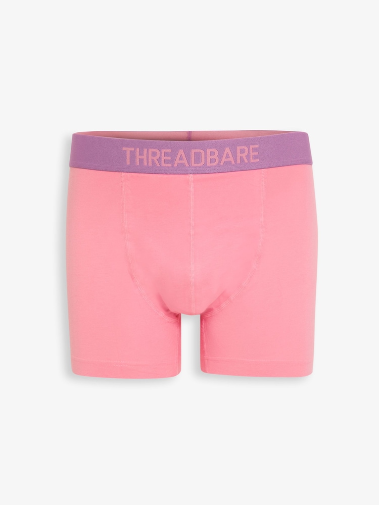 Threadbare Blue Contrast Hipster Fit Boxer Shorts (7 Pack) - Image 2 of 9 Threadbare Blue Contrast Hipster Fit Boxer Shorts (7 Pack) - Image 2 of 9