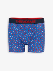 Threadbare Blue Fruit Print Hipster Fit Boxer Shorts (5 Pack) - Image 5 of 7