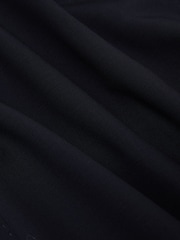 Reiss Navy Traveller Wool Single-Breasted Travel Suit Blazer Tailored-Fit - Image 7 of 8