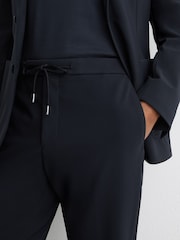 Reiss Athlete Jersey Tailored-Fit Drawstring Trousers - Imaginea 5 din 7