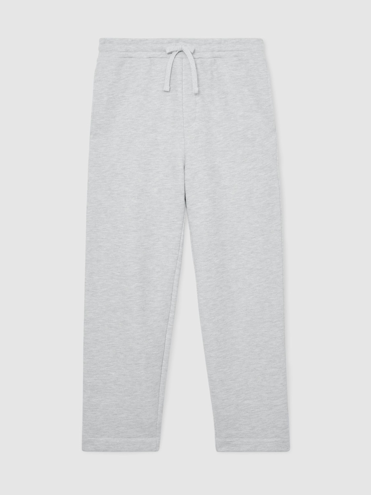 Reiss Grey Melange Tanner Cotton-Blend Heavyweight Joggers - Image 2 of 7