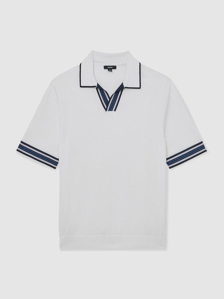 Reiss White Poole Polo Shirts - Image 2 of 6