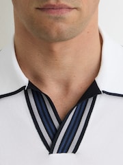 Reiss White Poole Polo Shirts - Image 4 of 6