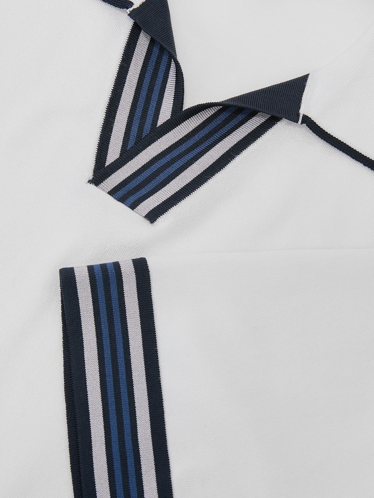 Reiss White Poole Polo Shirts - Image 6 of 6