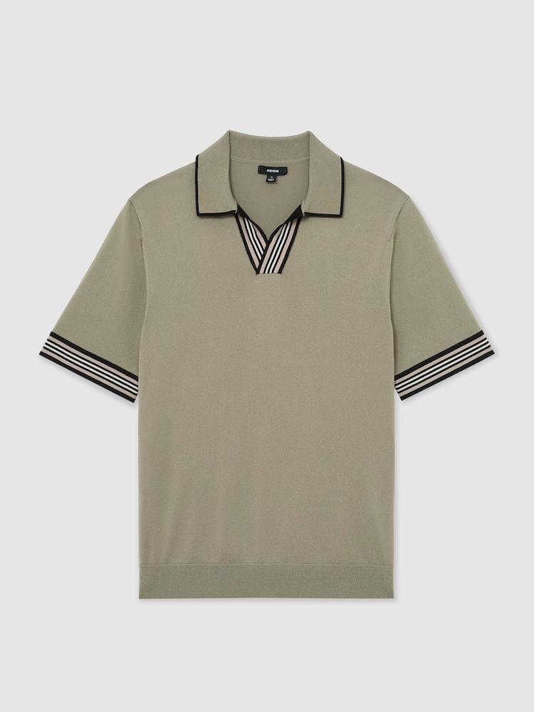 Reiss Sage Green Poole Polo Shirts - Image 2 of 5