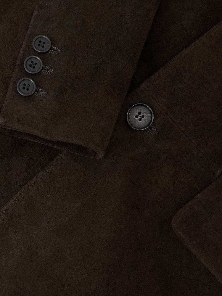 Reiss Brannen Suede Single-Breasted Blazer - 圖片 10/10