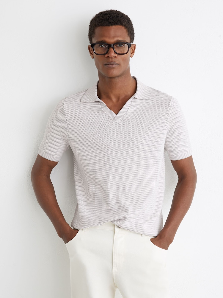 Reiss Soft Grey Redbury Polo Shirts - Image 1 of 6 Reiss Soft Grey Redbury Polo Shirts - Image 1 of 6