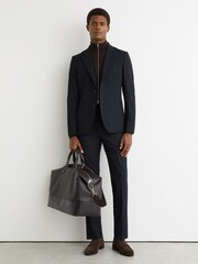 Reiss Navy Graduate Suit Trousers - Image 1 of 6